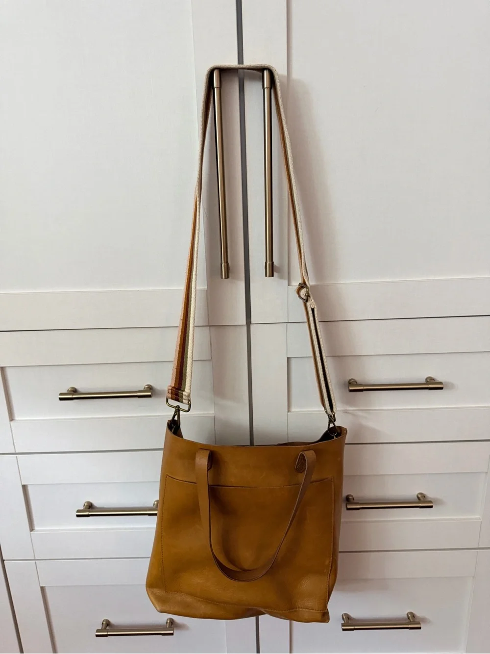 Madewell medium Tote in mustard Leather